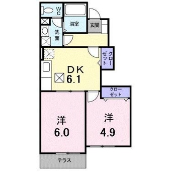 間取図 ムーンヴェルジュＡ・Ｄ