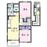 ムーンヴェルジュＡ・Ｄ 2LDKの間取り