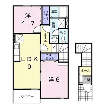 間取図 ムーンヴェルジュＡ・Ｄ