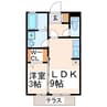 グレース 1LDKの間取り