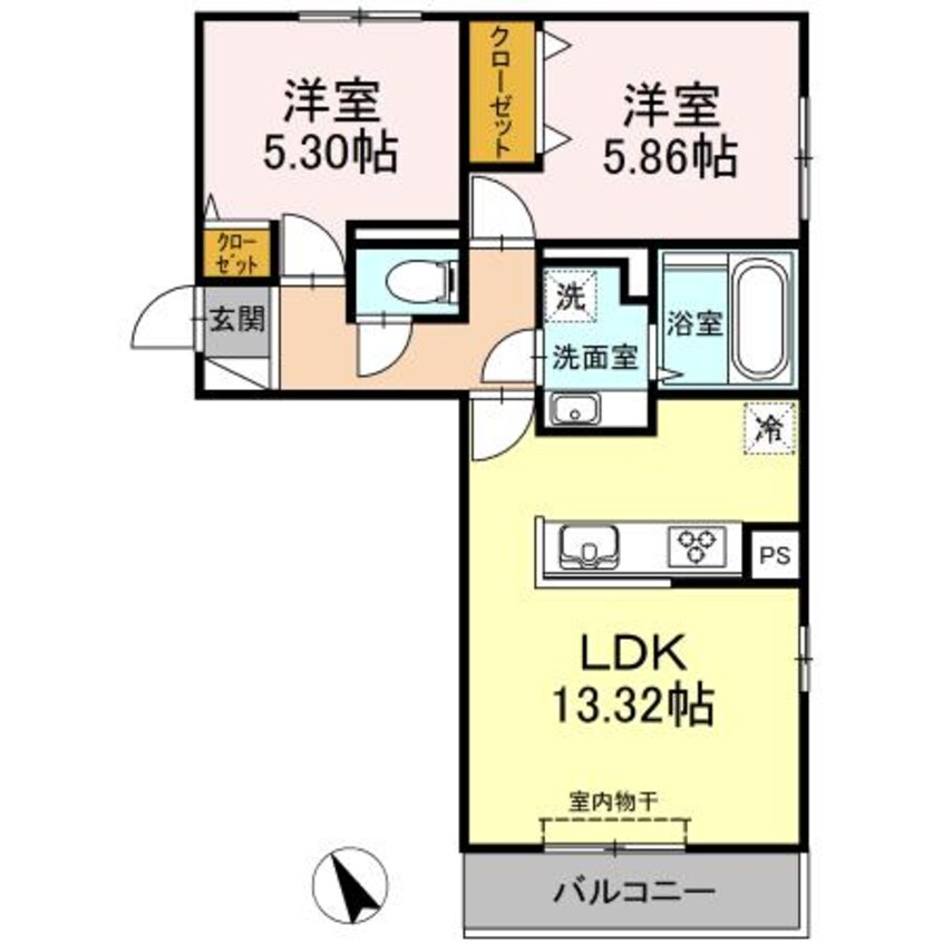 間取図 ボナール黒石