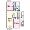 TSUBAKI 2LDKの間取り