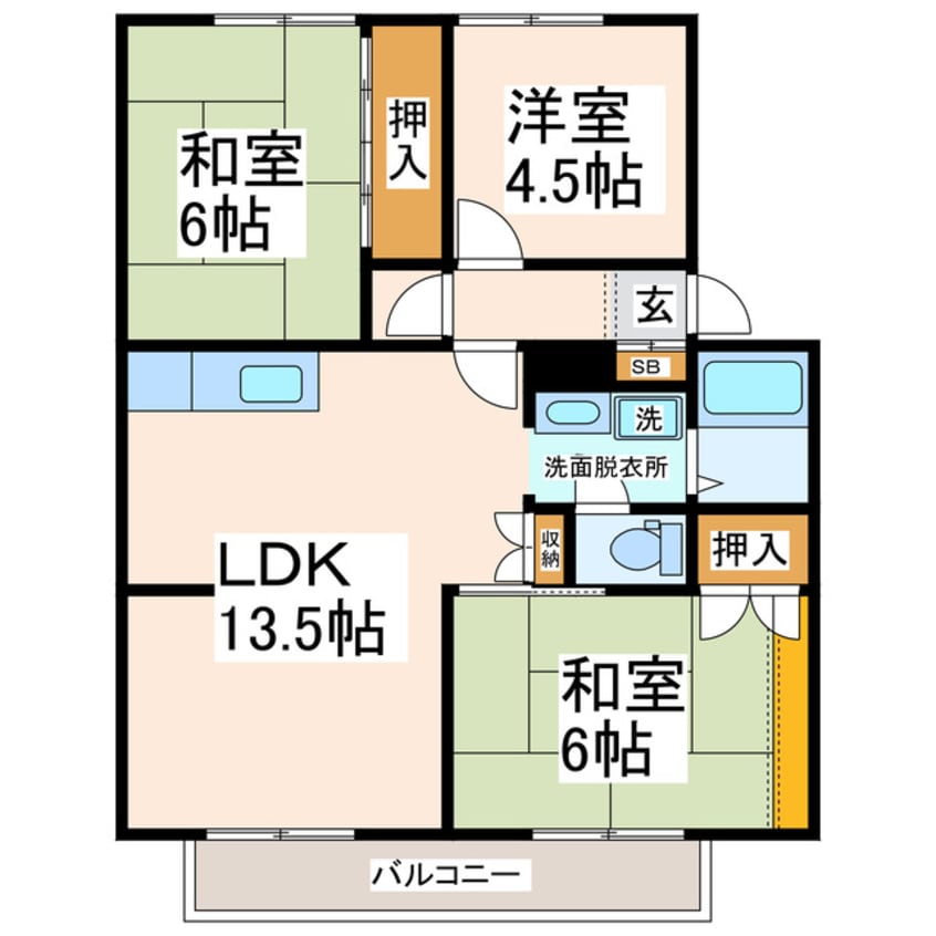 間取図 ドエル須屋