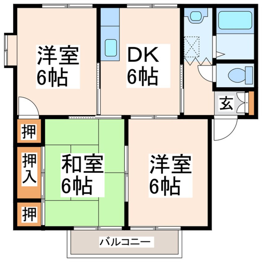 間取図 サンフラワー武蔵野台