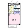 サンシャインハイツ 1Kの間取り
