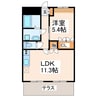 カトレア（菊池市野間口） 1LDKの間取り