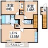 モダンコート 2LDKの間取り