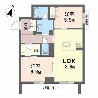 間取図 豊肥本線<阿蘇高原線>/竜田口駅 徒歩47分 2階 1年未満