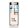 SQUARE菊陽 1Rの間取り