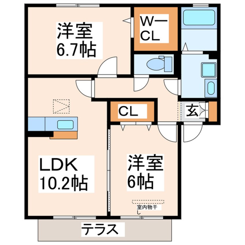 間取図 パークハイムABC