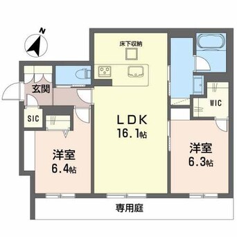 間取図 豊肥本線<阿蘇高原線>/武蔵塚駅 徒歩37分 1階 1年未満