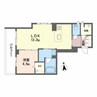 ヴェルメゾン須屋 1LDKの間取り