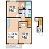 ラブリーＡ・Ｂ 2LDKの間取り