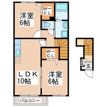 間取図 ラブリーＡ・Ｂ