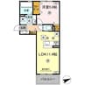 リバーサイド竜田口駅前 1LDKの間取り