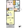 リバーサイド竜田口駅前 1LDKの間取り