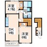 ポライトリーA・B 2DKの間取り