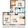 ネオグランデ 2LDKの間取り
