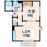 ソレイユハイツ 1LDKの間取り