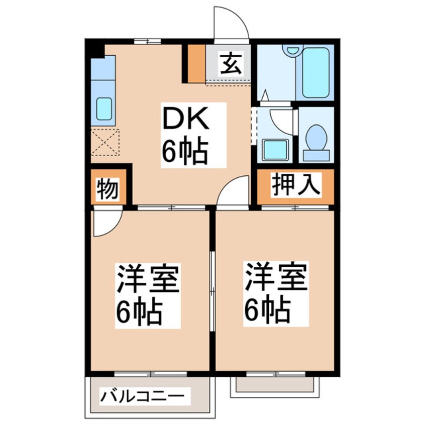 間取図 コーポあづまⅤ