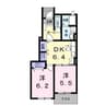 ニューアラモード　A・B・C・D 2DKの間取り