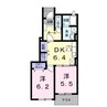 ニューアラモード　A・B・C・D 2DKの間取り