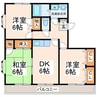 フォレストコート 3DKの間取り
