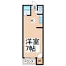 サテライトハイツ光の森 1Kの間取り