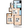グリーンハイツIKEDA　A・B・C 2DKの間取り
