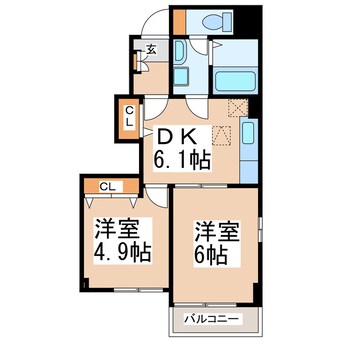 間取図 グレース北園　Ⅰ・Ⅱ