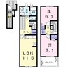 ラフレシール 2LDKの間取り