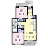 ラフレシール 2LDKの間取り