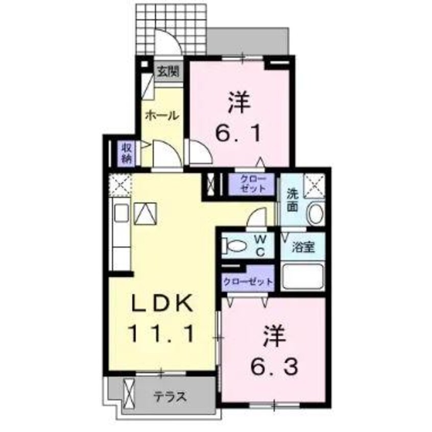 間取図 ラフレシール