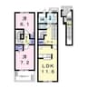 ナリッシュ 2LDKの間取り