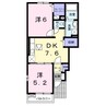 クォーク１８Ａ・Ｂ・Ｃ 2DKの間取り