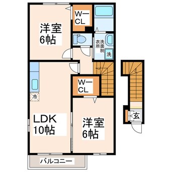 間取図 クォーク１８Ａ・Ｂ・Ｃ