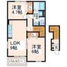ティアナ桜山 2LDKの間取り