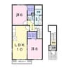 産交バス（熊本市周辺）/翔陽高校前 徒歩4分 2階 築17年 2LDKの間取り