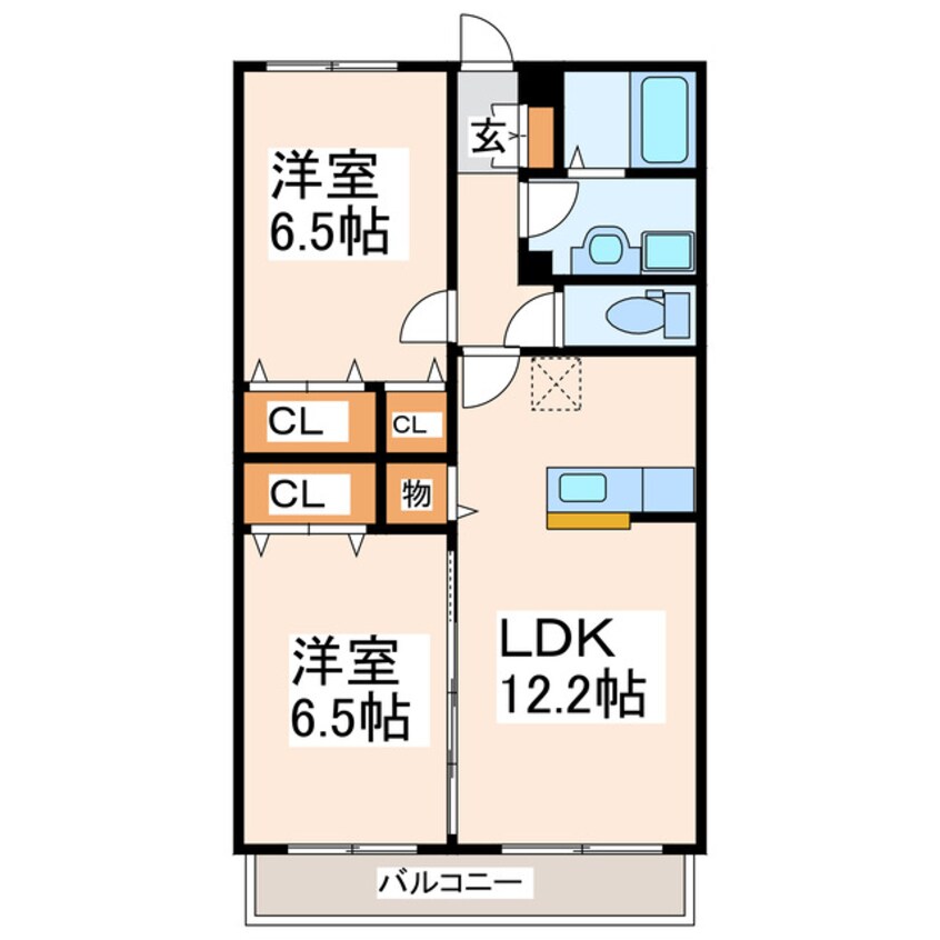 間取図 クレールＦ