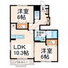 Ｎ＆ＹアベニューＧ・H 2LDKの間取り