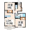 Ｎ＆ＹアベニューＧ・H 2LDKの間取り