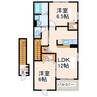 エルフィン 2LDKの間取り
