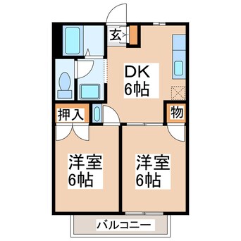 間取図 メゾンカシオペアⅠ・Ⅱ・Ⅲ