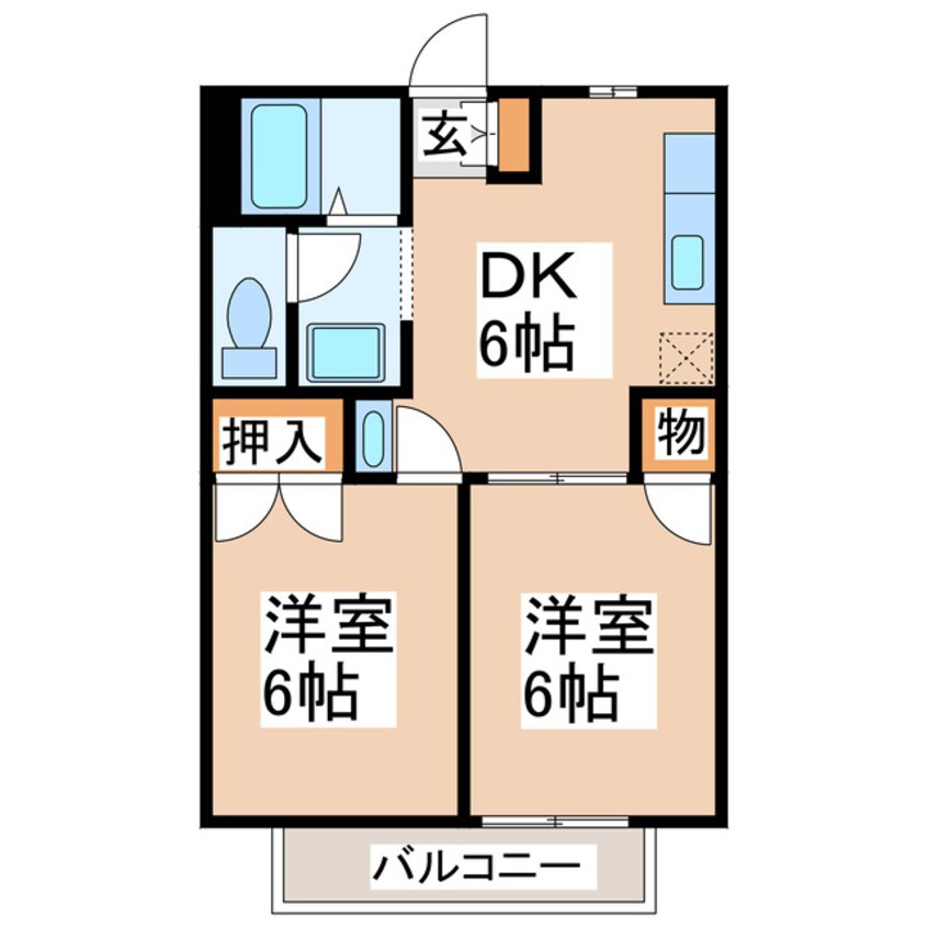 間取図 メゾンカシオペアⅠ・Ⅱ・Ⅲ