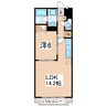 キャッスルマンション豊岡 1LDKの間取り