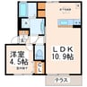 サングレイス 1LDKの間取り