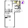 ドミール津久礼 1LDKの間取り