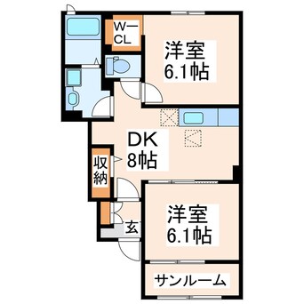 間取図 セレノカーサOMI