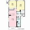 ヴィラ弐番館 2LDKの間取り