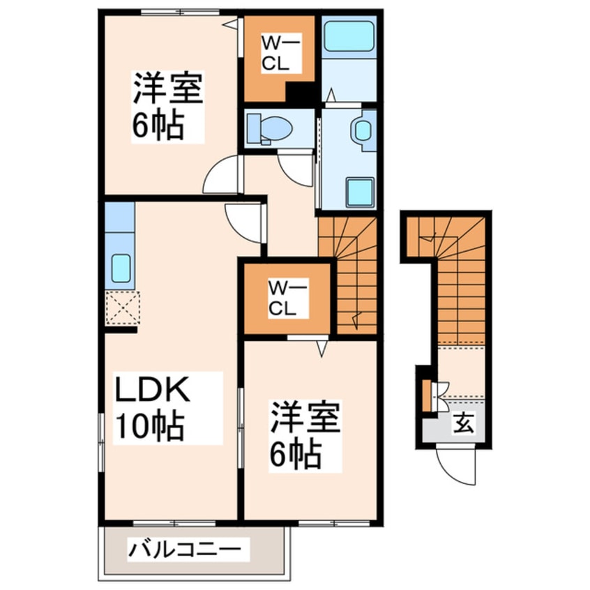 間取図 クレバーレンドA・B・C